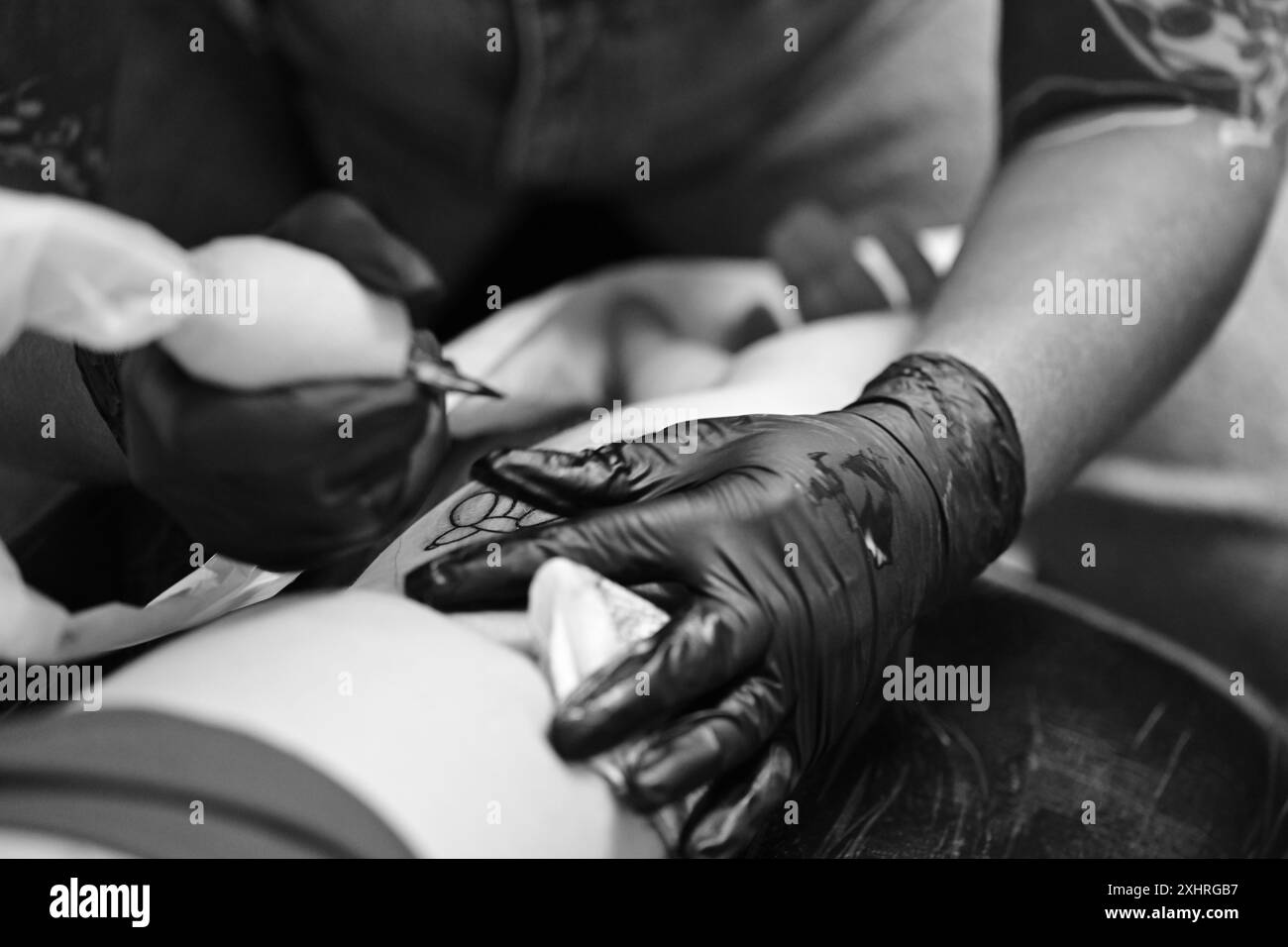 Details auf der Tattoo Convention in Malmö Schweden am 11. november 2023. Stockfoto