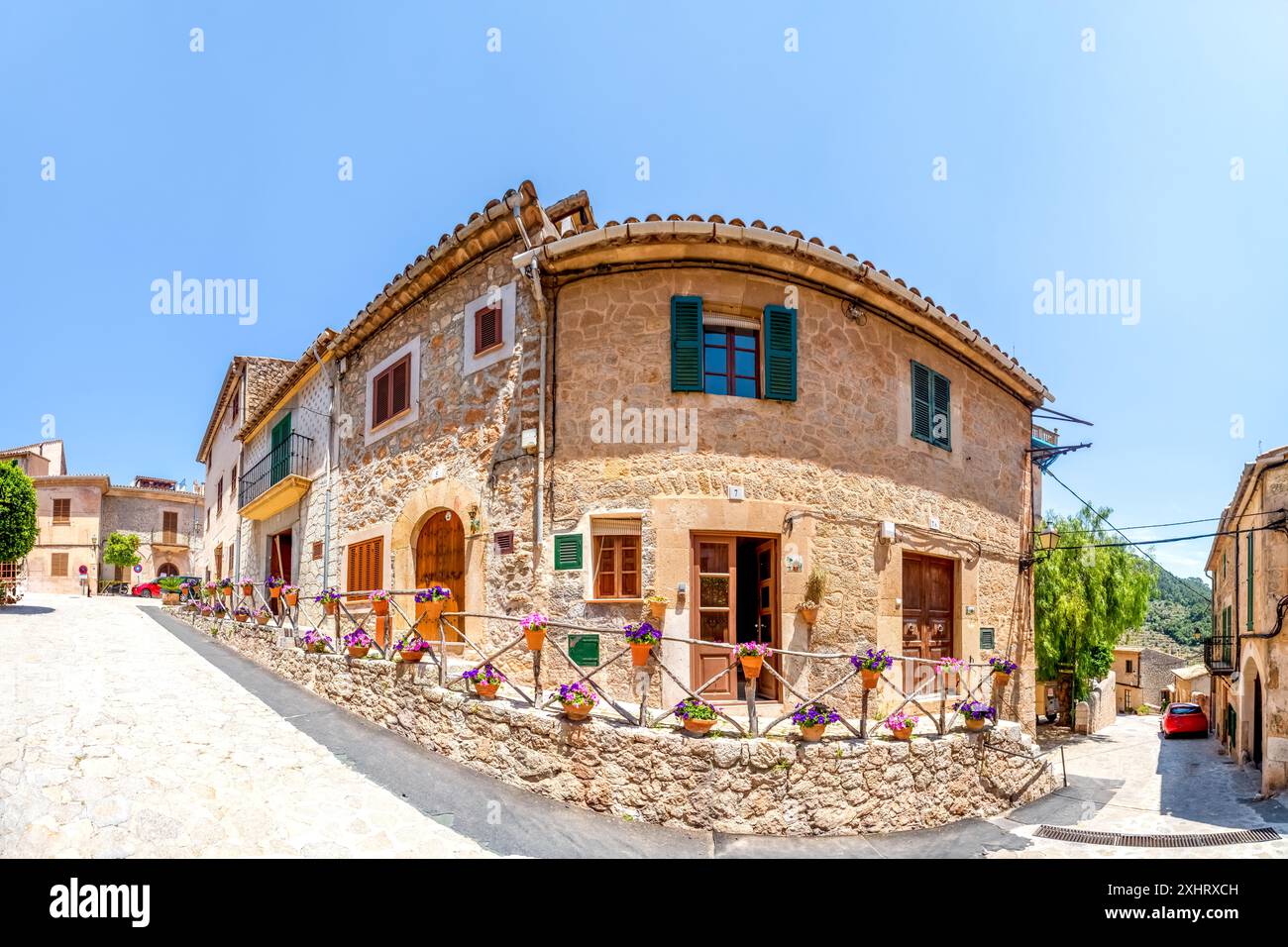 Altstadt von Valldemossa, Mallorca Spanien Stockfoto