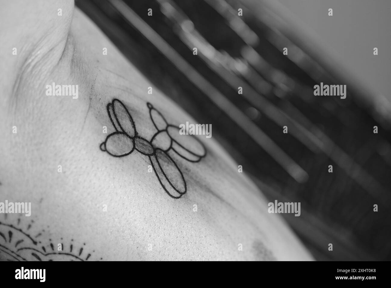Details auf der Tattoo Convention in Malmö Schweden am 11. november 2023. Stockfoto