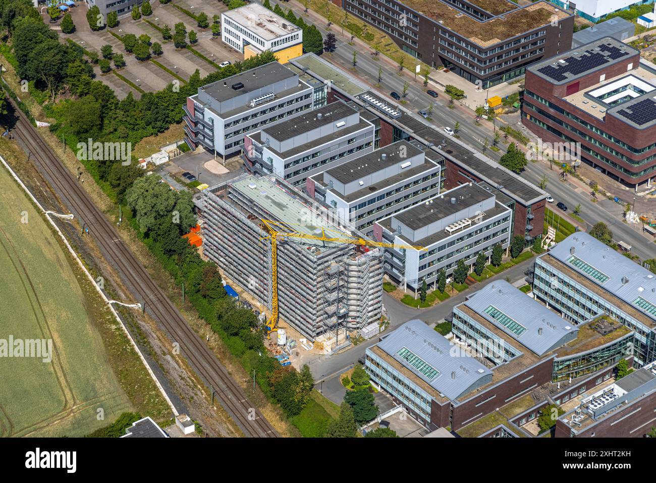 Luftbild, TU Technische Universität Dortmund TZDO Technologiezentrum Dortmund, BMZ 2 BioMedizinZentrum Dortmund, Max-Planck-Institut für molekulare Physiologie, Otto-Hahn-Straße, Eichlinghofen, Dortmund, Ruhrgebiet, Nordrhein-Westfalen, Deutschland ACHTUNGxMINDESTHONORARx60xEURO *** Luftaufnahme, TU Dortmund TZDO Technology Center Dortmund, BMZ 2 BioMedicalCenter Dortmund, Max-Planck-Institut für Molekularphysiologie, Otto-Hahn-Straße, Eichlinghofen, Dortmund, Ruhrgebiet, Nordrhein-Westfalen, Deutschland ATTENTIONxMINDESTHONORARx60xEURO Stockfoto