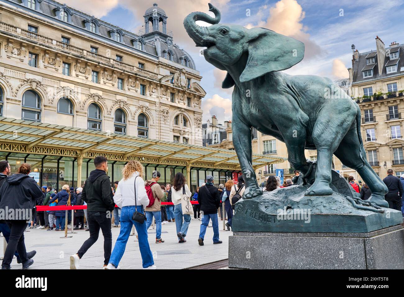 Jeune éléphant pris au piège, 1878, Emmanuel Fremiet, Musée d'Orsay, Paris, Frankreich, Europa Stockfoto