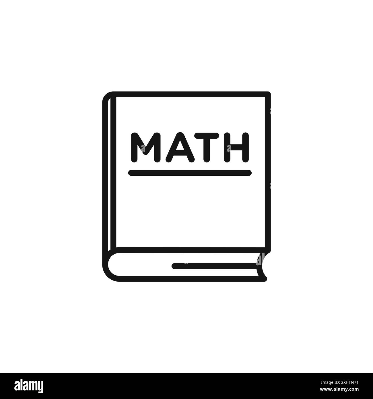 Mathematische Buchsymbole in der Kollektion oder in Schwarz-weiß Stock Vektor