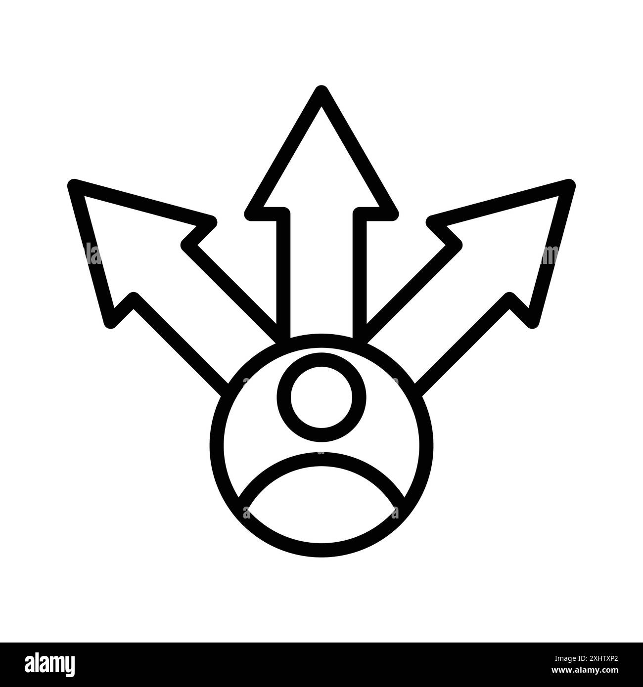 Flexible Icon Linear-Logo-Set-Kollektion in Schwarz-weiß für Web-Anwendungen Stock Vektor