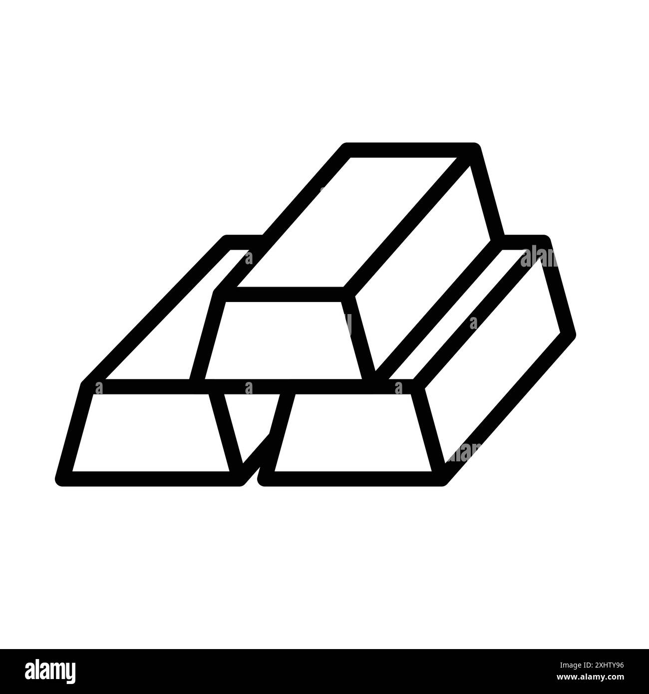 Kollektion mit linearen Logomarken in Schwarz und weiß für Web-Zwecke Stock Vektor