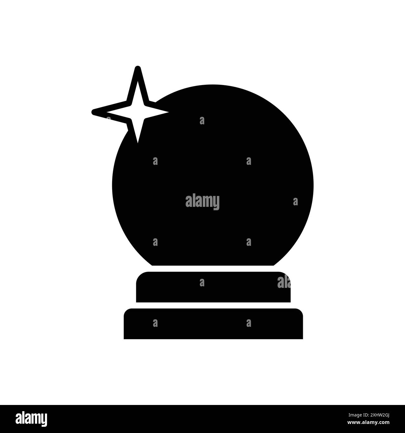 Magic Ball Icon Vektor Design Vorlage in weißem Hintergrund Stock Vektor