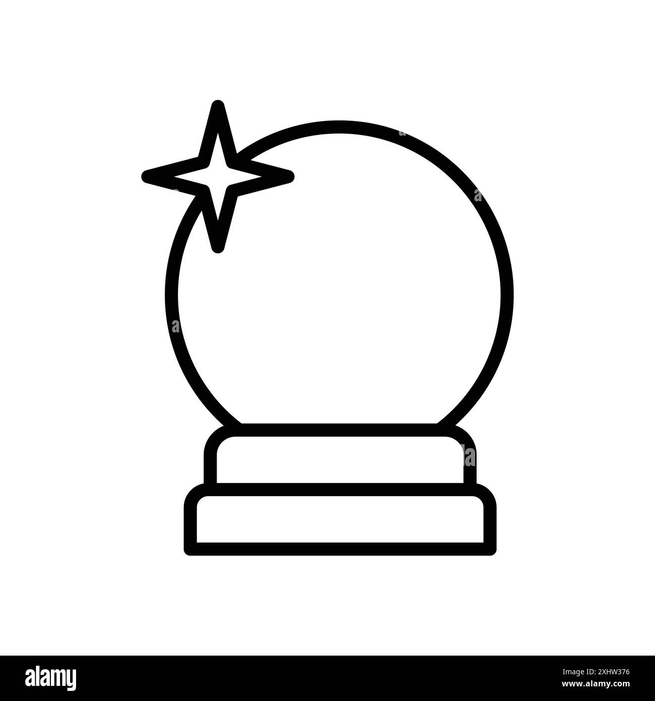 Magic Ball Icon Vektor Design Vorlage in weißem Hintergrund Stock Vektor