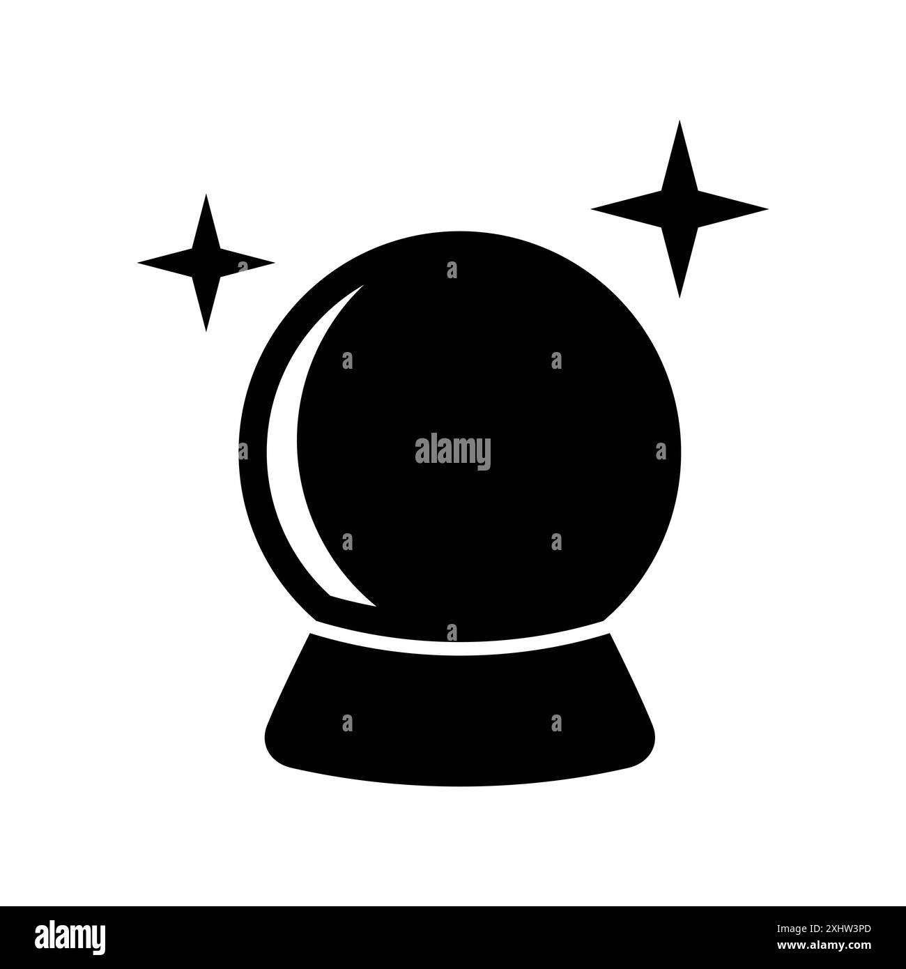 Magic Ball Icon Vektor Design Vorlage in weißem Hintergrund Stock Vektor