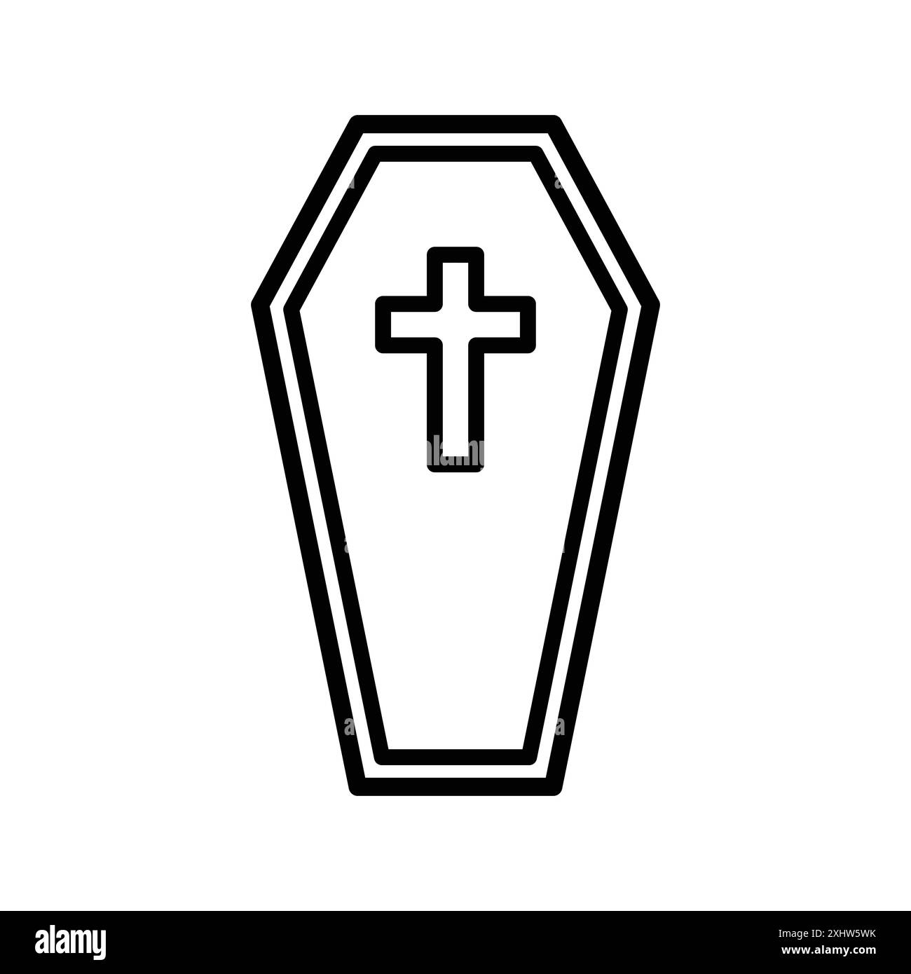 Sarg-Symbol-Vektor-Design-Vorlage Stock Vektor