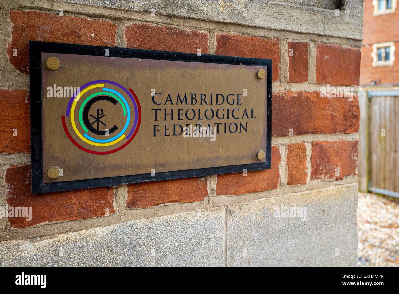 Cambridge Theological Federation. Die Cambridge Theological Federation ist eine ökumenische Partnerschaft von zwölf Institutionen, die 1972 gegründet wurde. Stockfoto