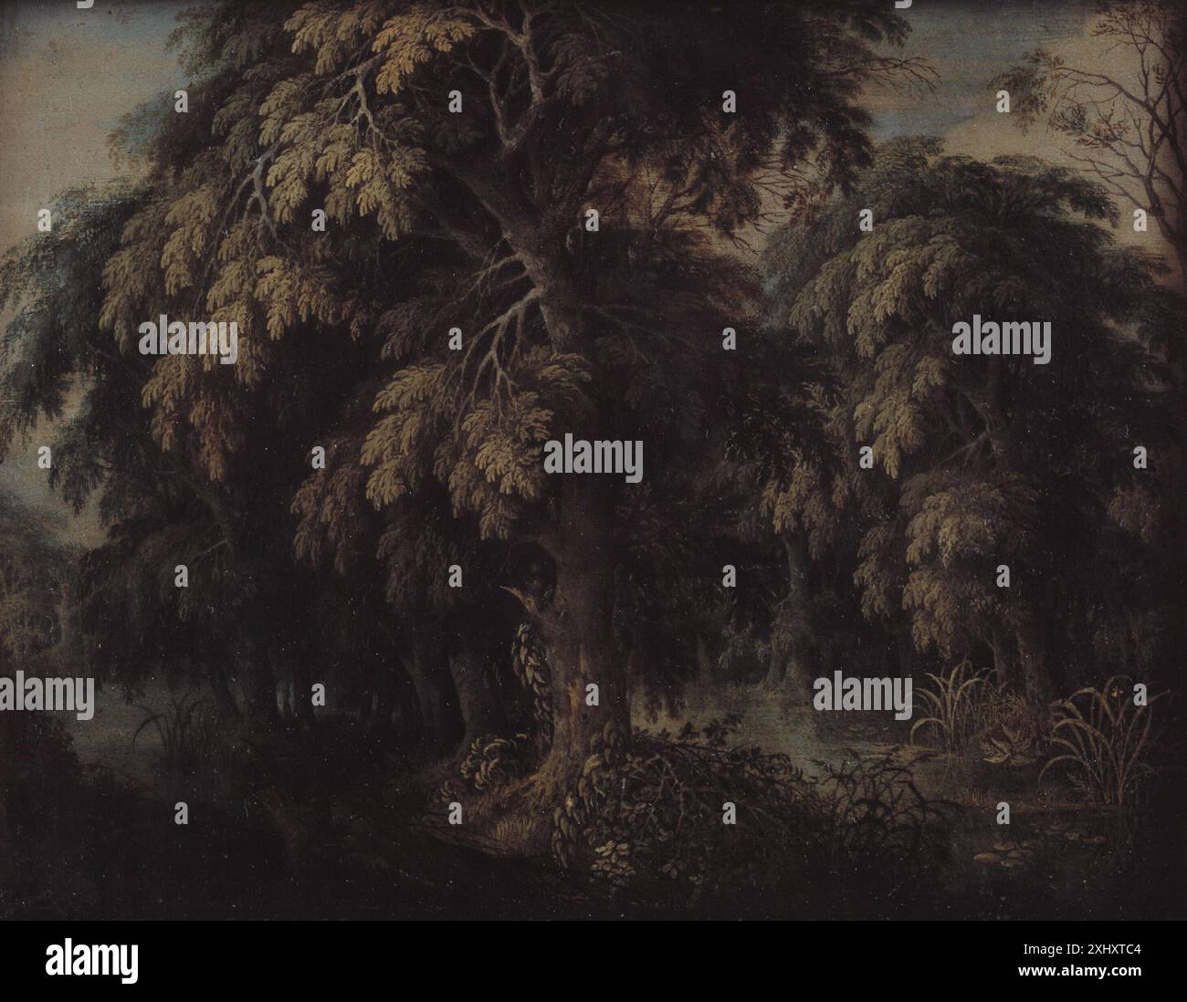 Waldlandschaft Keirincx, Alexander 1600 - 1652 Malerei Flämische Gemälde: 1600 - 1800, Olaf Koester, S. 151, 152, afb. S. 337 Abb. 80, 2000-589, 2000 Waldlandschaft Stockfoto
