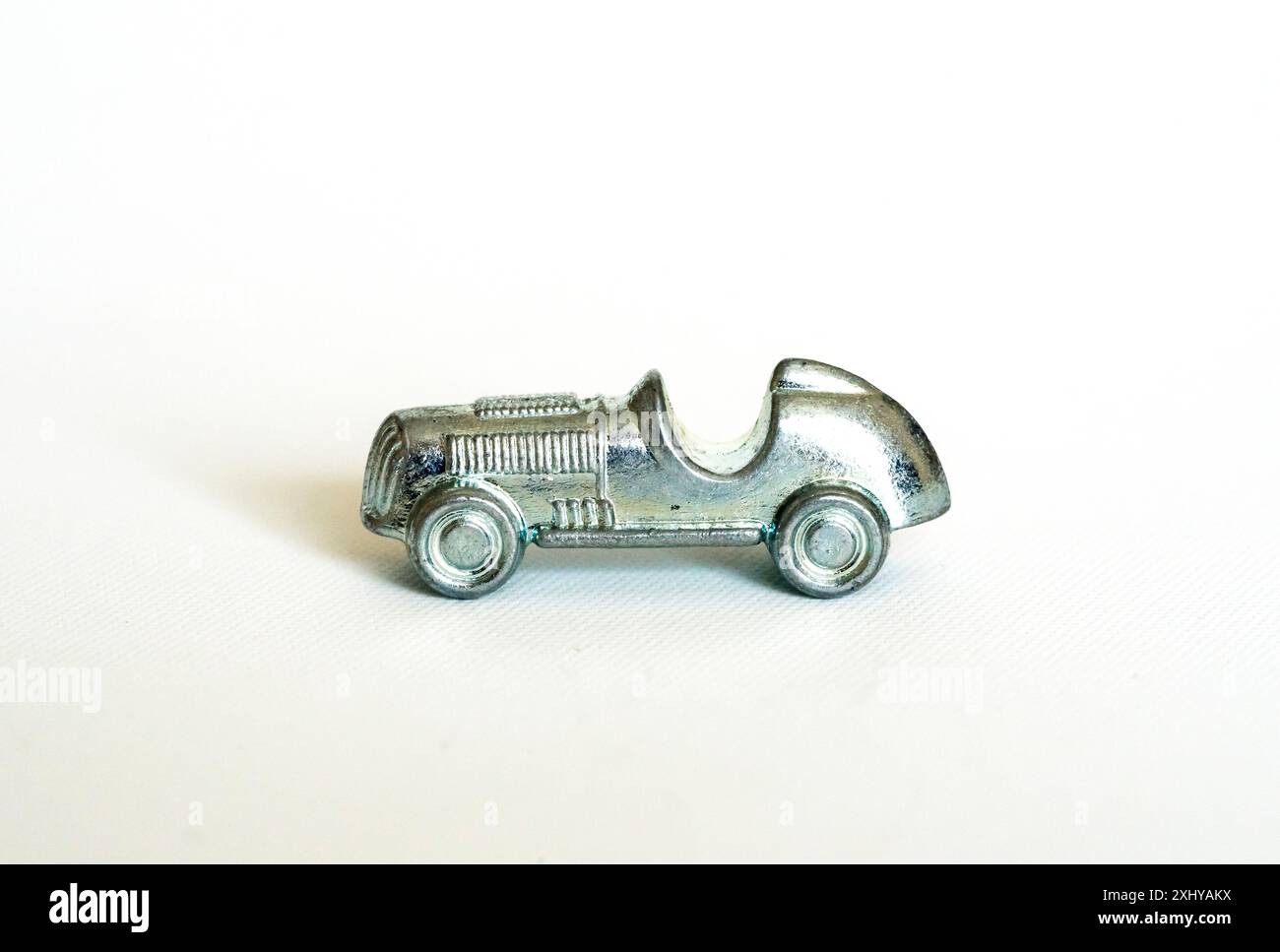 Altes Rennwagen-Brettspiel-Token Stockfoto