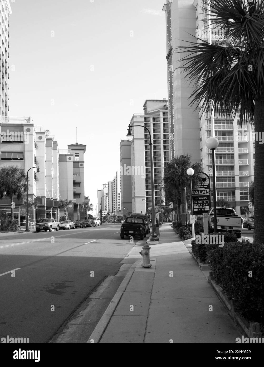 Luxuriöse Strandhotels am Grand Strand, Myrtle Beach, South Carolina. USA Stockfoto