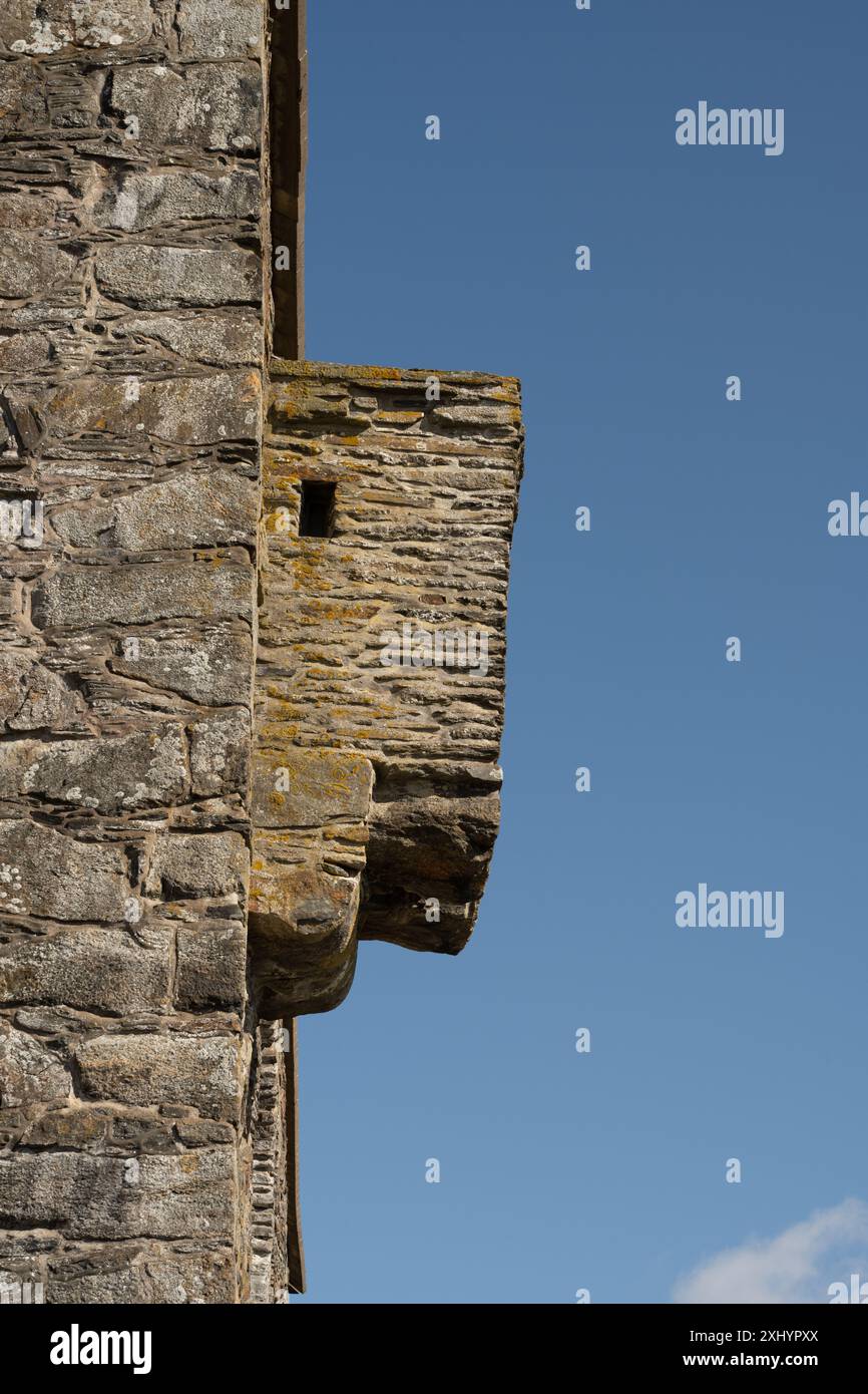 Kung?lv, Schweden - 15. Juli 2022: Außenseite einer Toilette oder Garderobe in der Festung Carlsten in Marstrand. Stockfoto