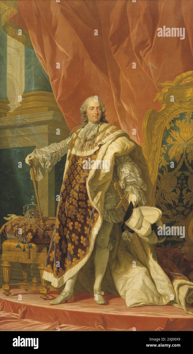 Louis XV. Von Frankreich (1710-1774) Loo, Louis Michel van 1707 - 1771, Loo, Carle van 1705 - 1765 Gemälde Gud, konge, von: Frederiksstaden 250 år, Ubekendt, S.137 Kat.170, afb S.135 (farve), 2000-130, 1999. Billederne fra Potentat-Gemakket, Otto Andrup, S. 7, 9 (afb.), S. 29., 2002-439. Dagbøger 1825-1875, H.C. Andersen, Vol. VI: S. 98 (Set på Kronbog ifb. Med Frederiksborgs), 35965, 1971-1977. Frankrigs og Danmarks kunstneriske Forbindelse i det 18. Aarhundrede. [1-2], Mario Krohn, Vol. I: S. 177ff vom 8044, 1922. Wallace Collection Katalog: Bilder und Zeichnungen, Ubekendt, Nr. 477, 9603, 192 Stockfoto