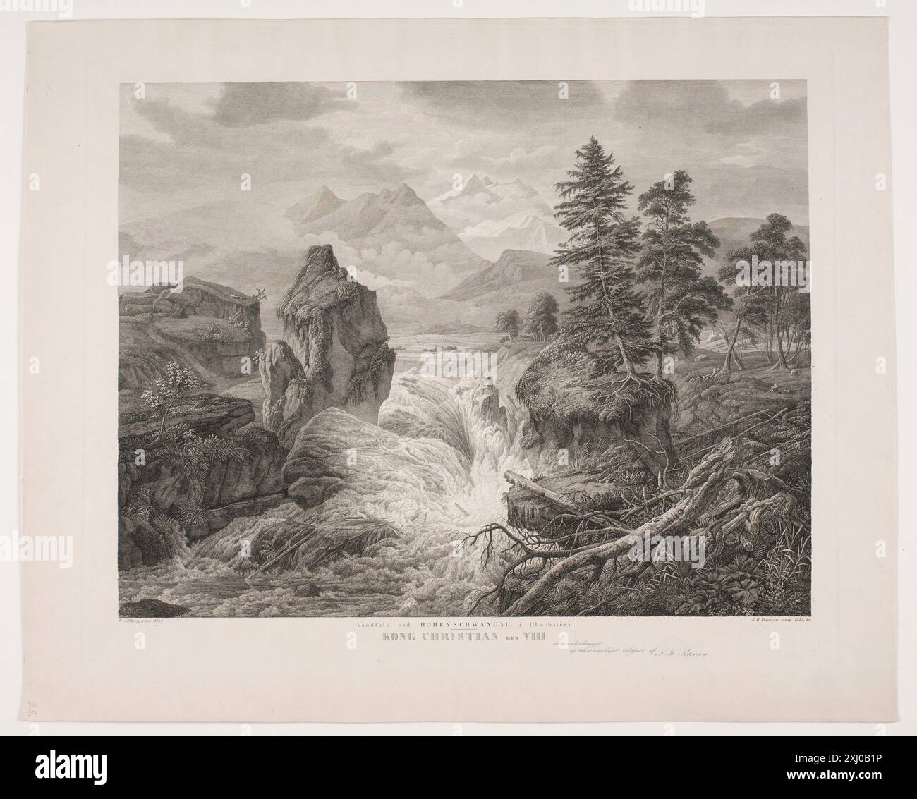 In Melts Petersen, Søren Henrik 1788 - 1860, Sødring, F. 1809 - 1862 Gravur, Print EN fos Stockfoto