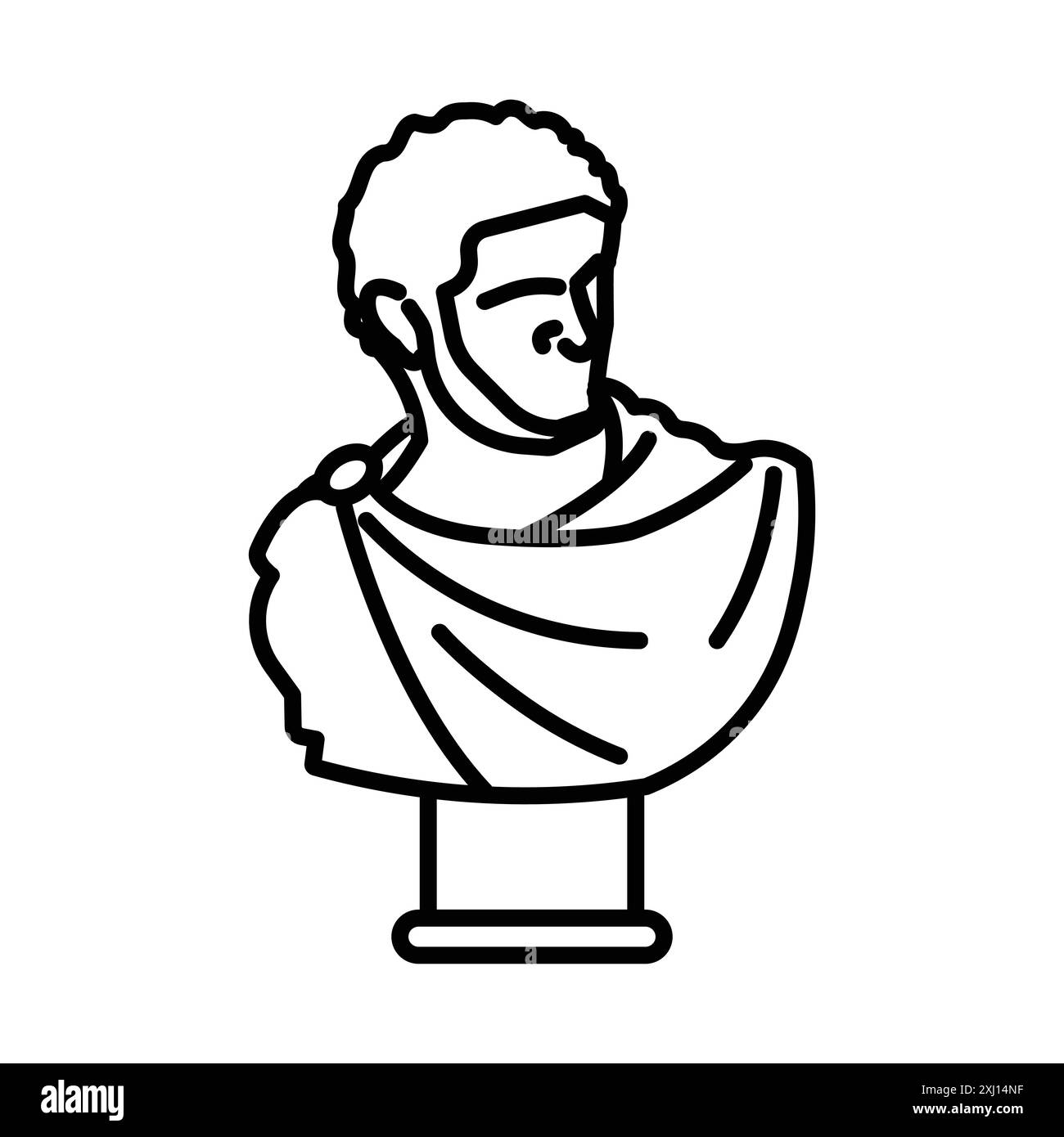 Kollektion mit linearen Logomarken in Schwarz und weiß für Web-Zwecke Stock Vektor