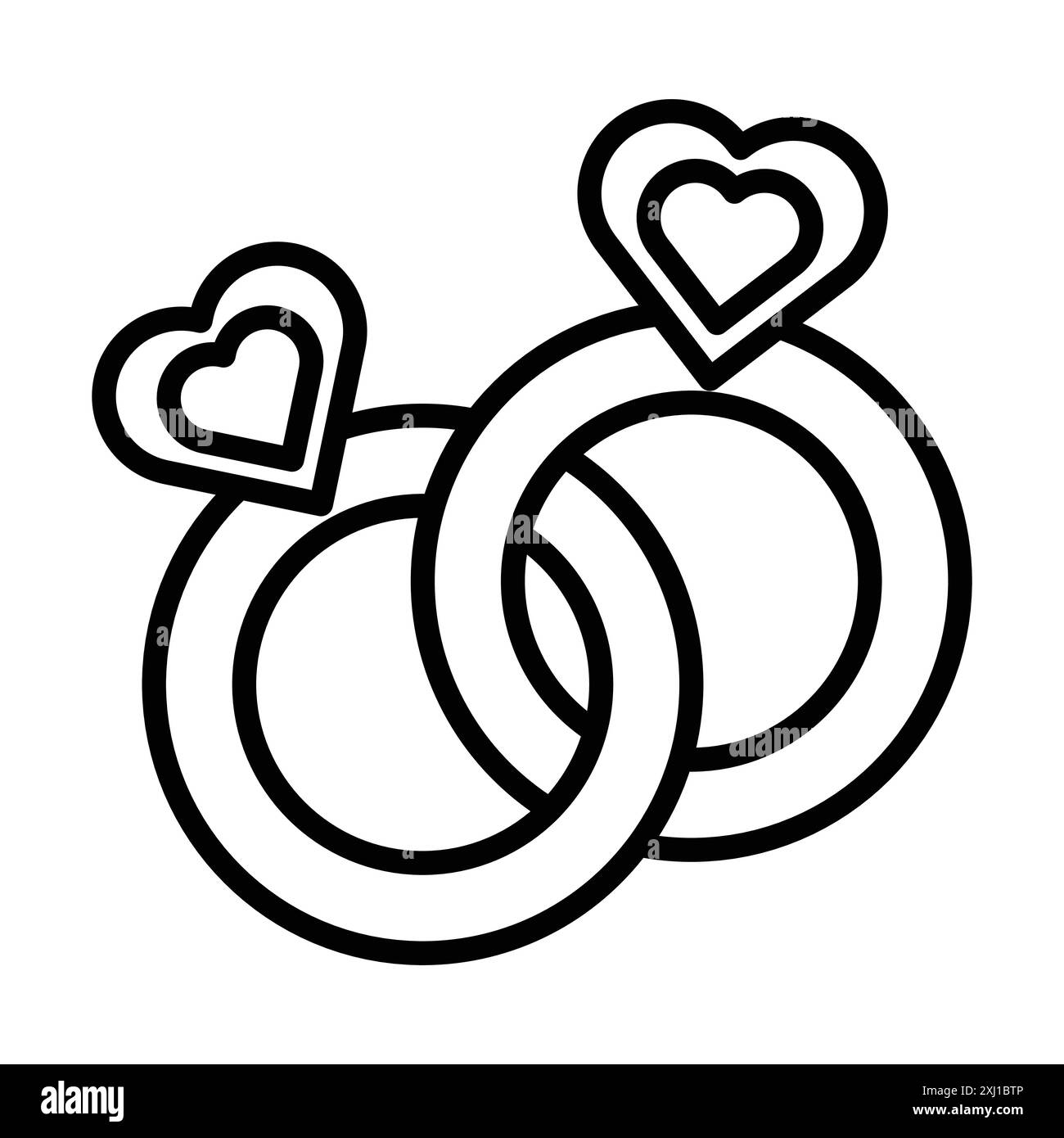 Set mit linearen Logomarken in Schwarz und weiß für Web-Zwecke Stock Vektor