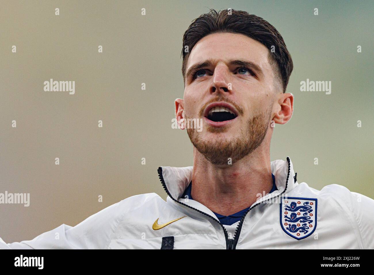 Declan Rice beim Endspiel der UEFA Euro 2024 zwischen den ...