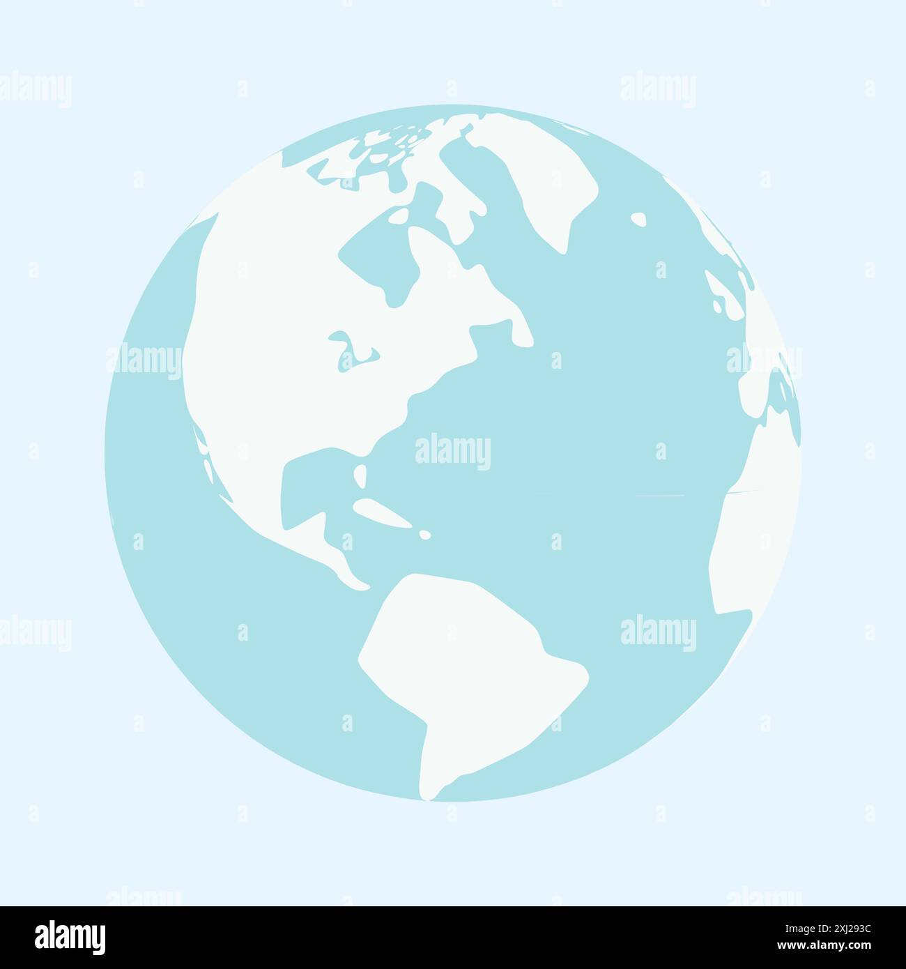 Weltkarte Auf Globe Symbol Stock Vektor