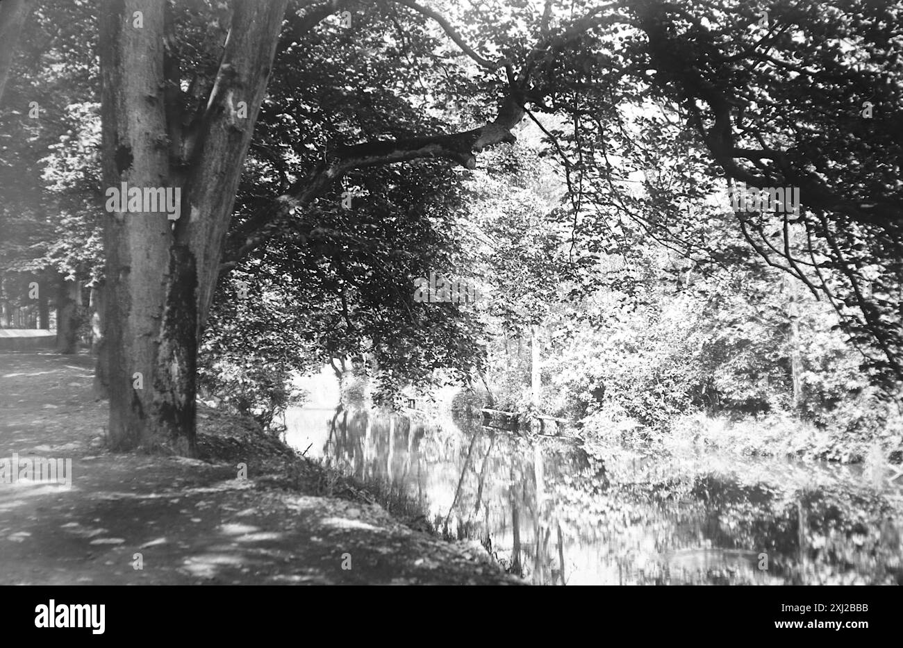 Das Gelände des Nonnenklosters, Douglas, Isle of man. Dieses Foto stammt von einem edwardianischen Original, um 1910. Das Original war Teil eines Albums von 150 Albumenfotos von unterschiedlicher Qualität, von denen ich viele fotografiert habe. Die Sammlung enthielt Bilder vor allem von der Isle of man und der englischen Grafschaft Devonshire. Anmerkungen waren im Album enthalten, aber leider gab es keine genauen Daten. Die Originalfotos waren durchschnittlich 6 x 4 ½ Zoll. Stockfoto