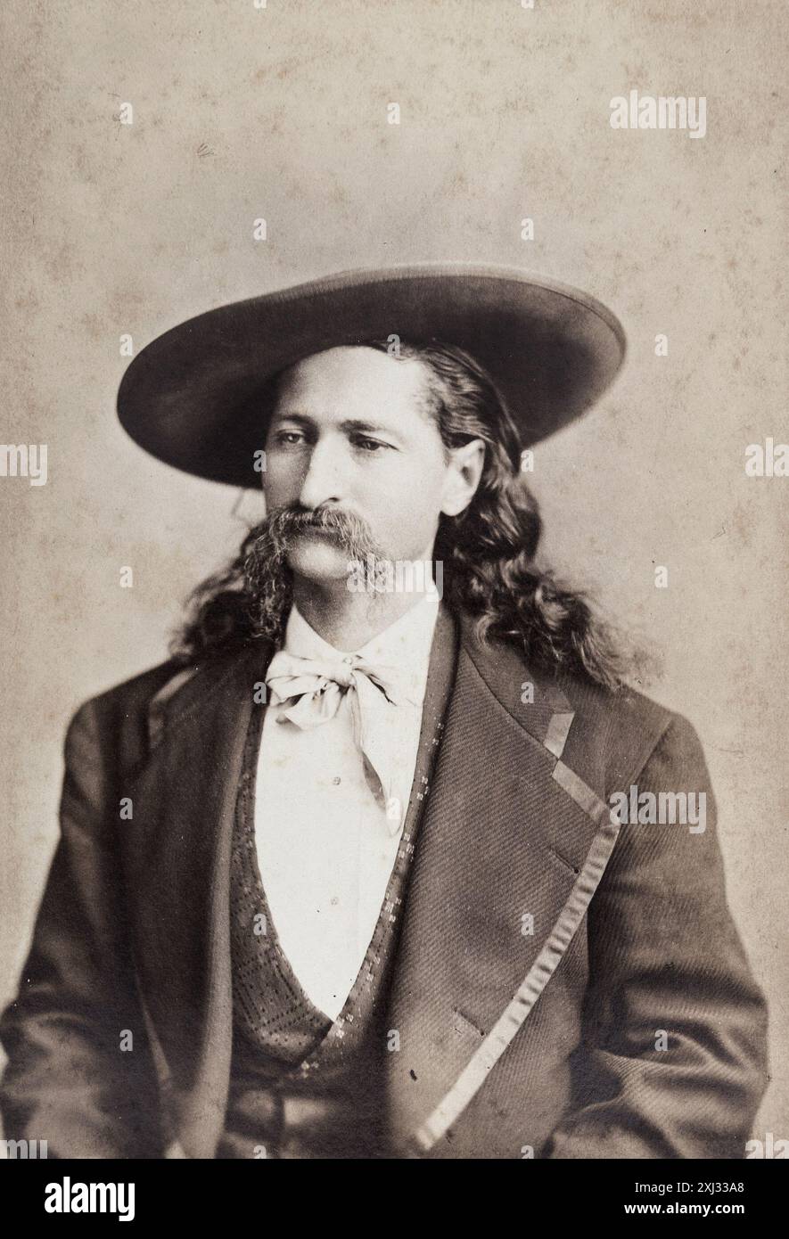 Wild Bill Hickok Porträt von Rockwood im Jahr 1873 Stockfoto