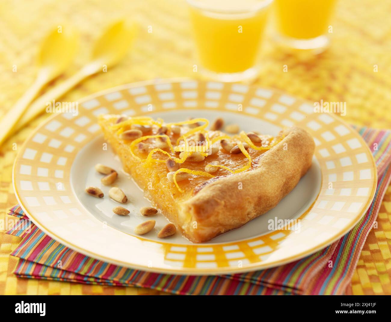 Kürbistorte (gefilmtes Rezept: Final) Stockfoto