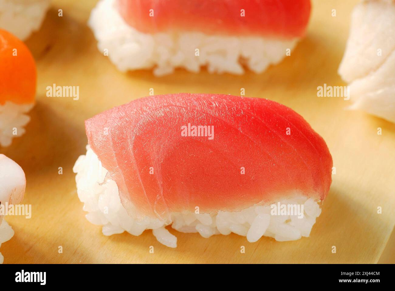 Maguro Thunfisch Sushi Stockfoto