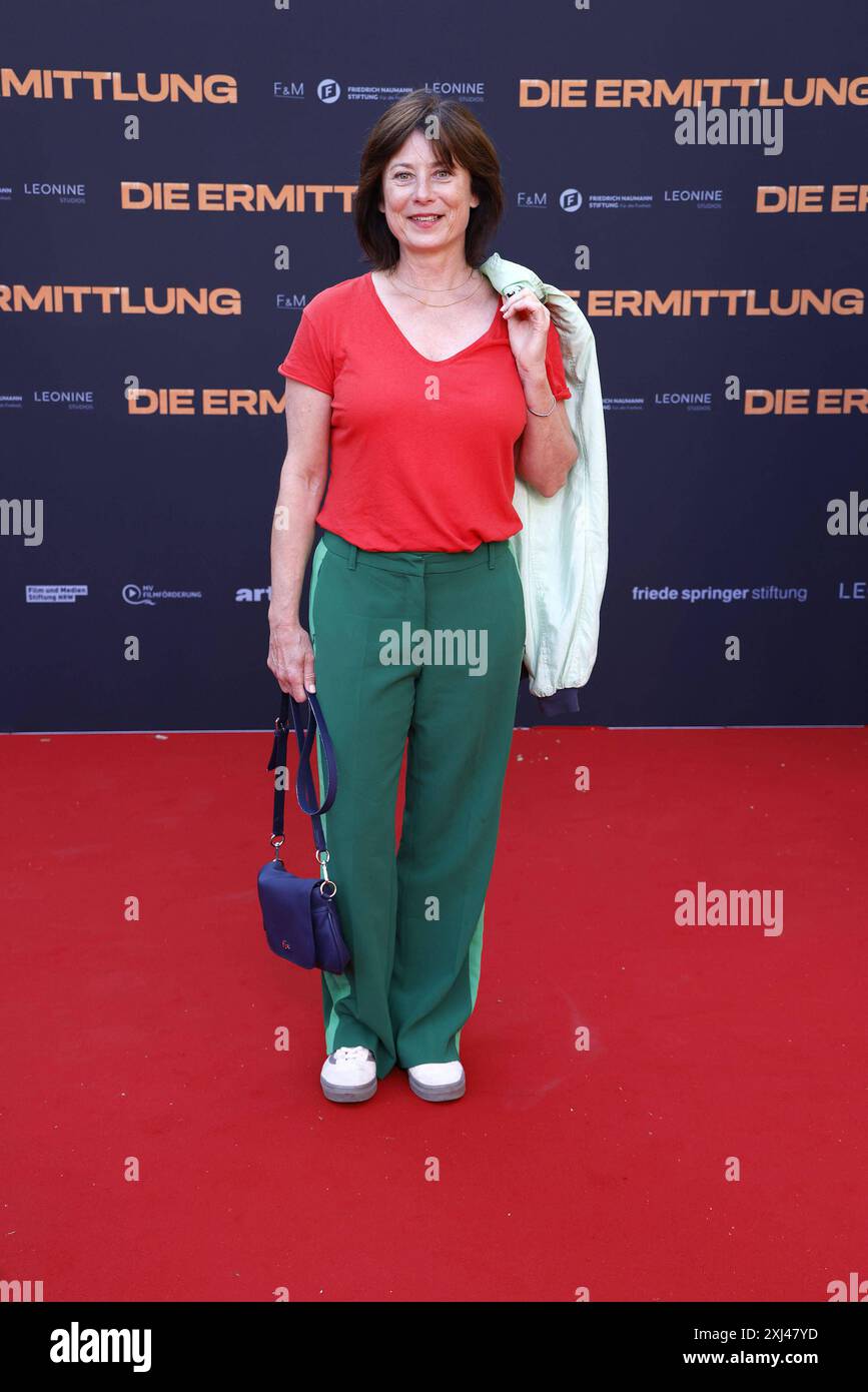 Inka Friedrich bei der Ermittlung Film Premiere am 16.07.2024 in Berlin die Ermittlung Filmpremiere in Berlin *** Inka Friedrich bei der Filmpremiere die Ermittlung am 16 07 2024 in Berlin die Ermittlung Filmpremiere in Berlin Stockfoto