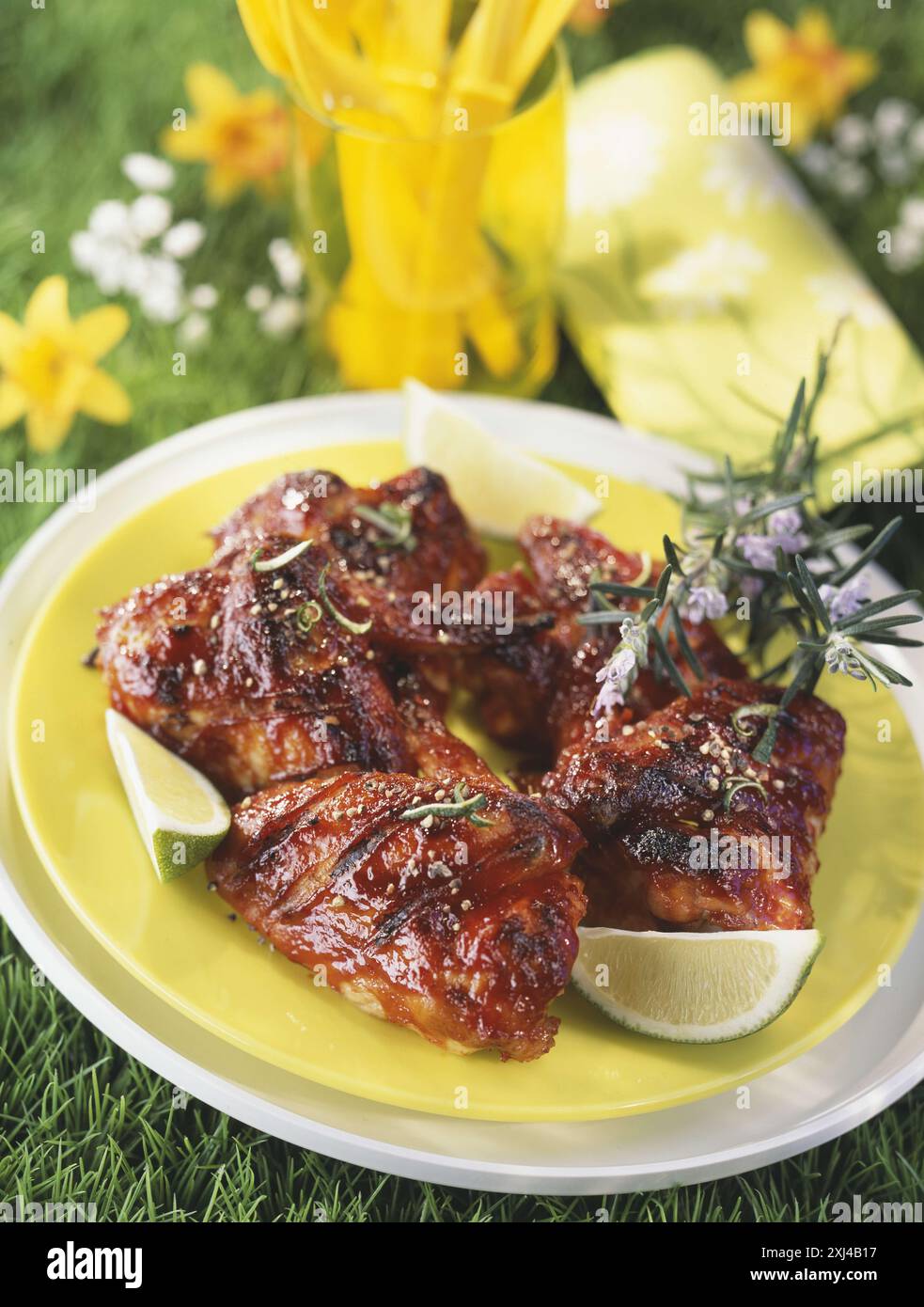 Würziges Huhn Stockfoto