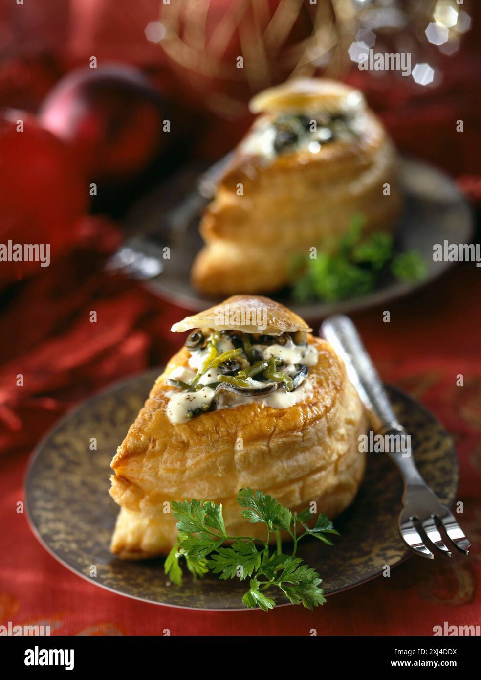 Oyster Vol-au-VENT Stockfoto