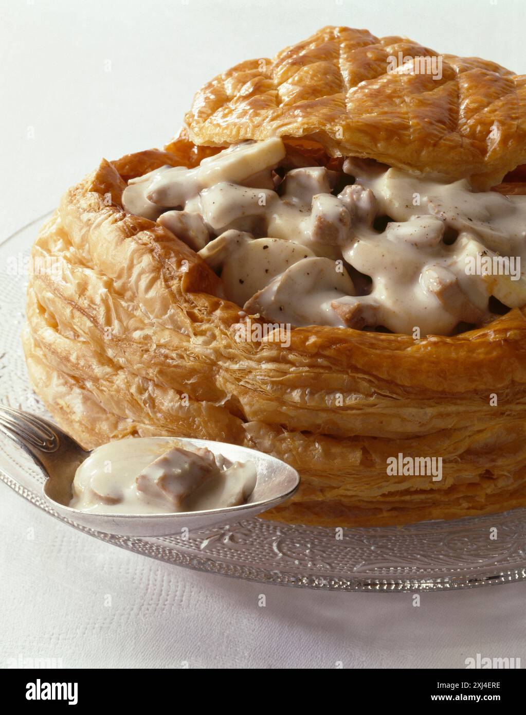 Pilz Vol-au-Vent Stockfoto