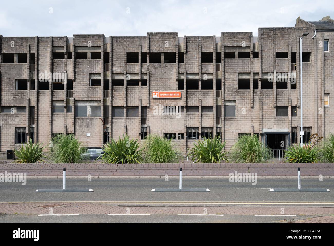 Esplanade Parkplatz am Ufer von Kirkcaldy, Kirkcaldy, Schottland, Großbritannien Stockfoto