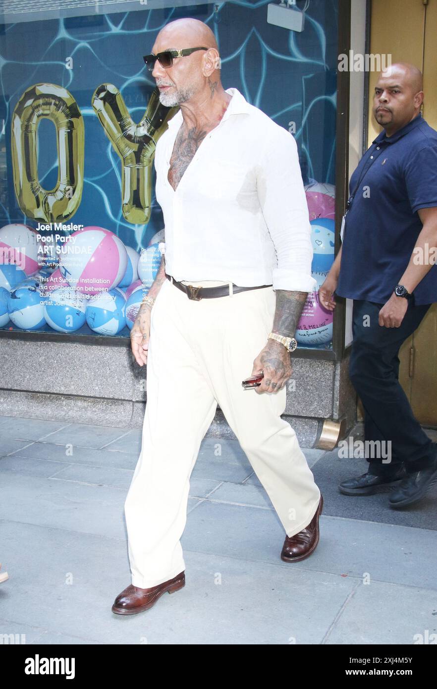 New York, NY, USA. Juli 2024. Dave Bautista wurde am 16. Juli 2024 auf der Today Show von NBC gesehen. Quelle: Rw/Media Punch/Alamy Live News Stockfoto