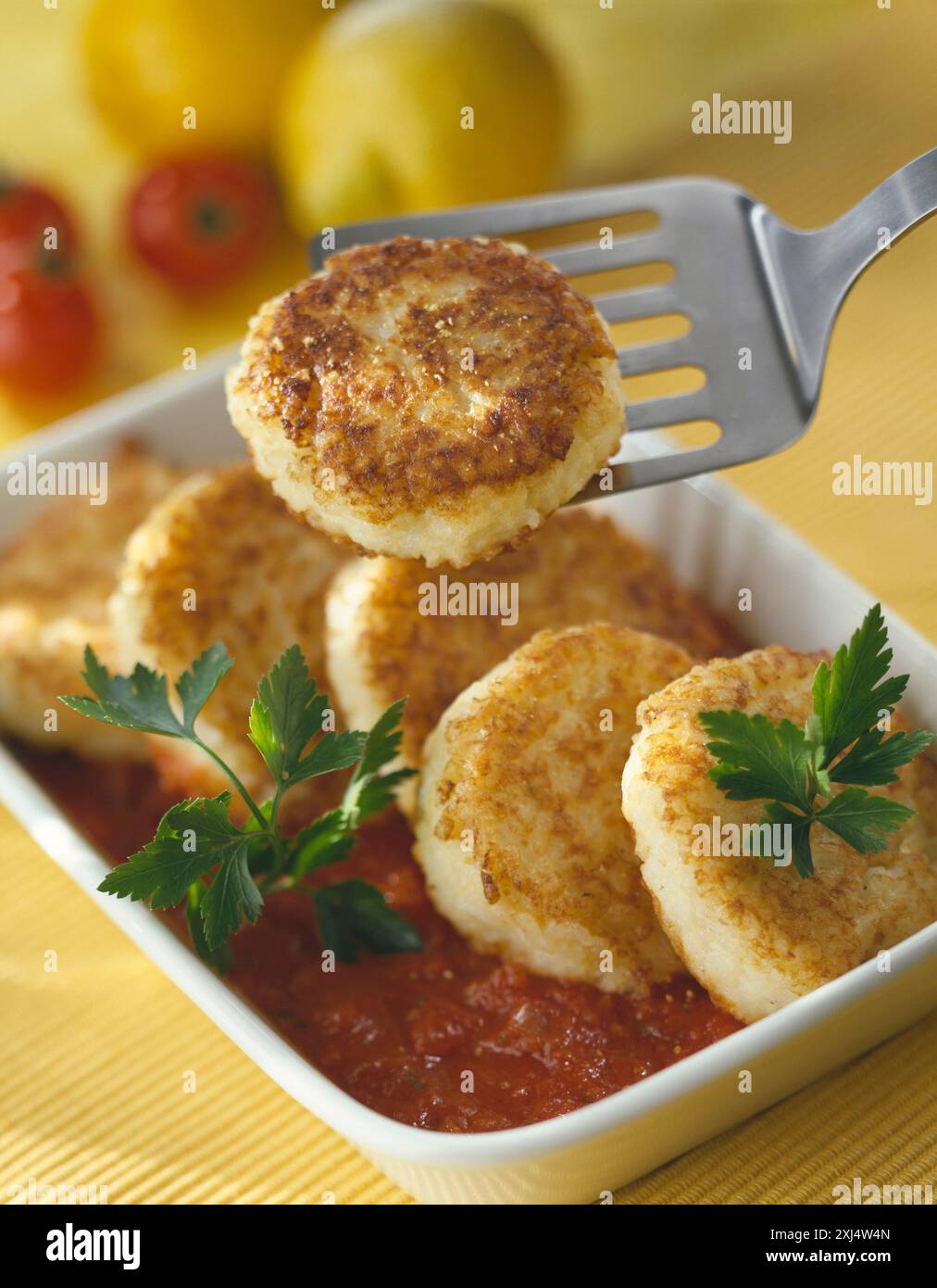 Kartoffelkuchen Stockfoto