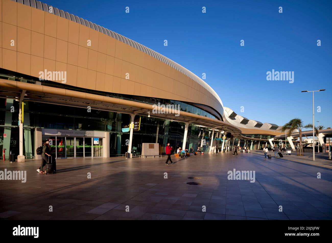 Außenaufnahme, Flughafen, Flughafengebäude, Faro, Algarve, Portugal Stockfoto