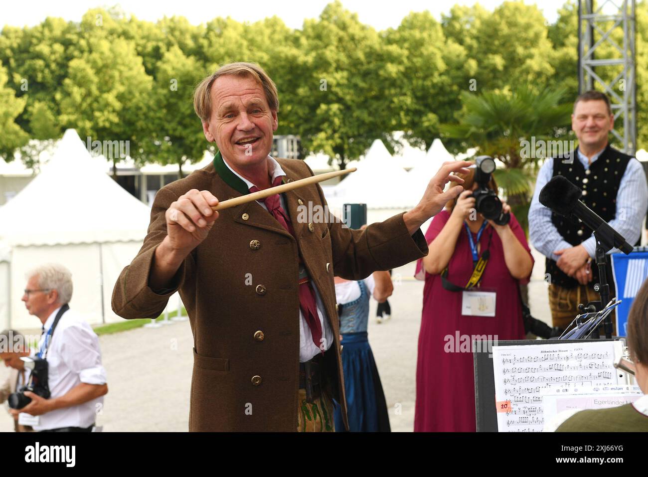 Markus Wasmeier beim Sommerempfang vom Bayerischen Landtag am 16.07.2024 auf Schloss Schleissheim bei Muenchen Stockfoto