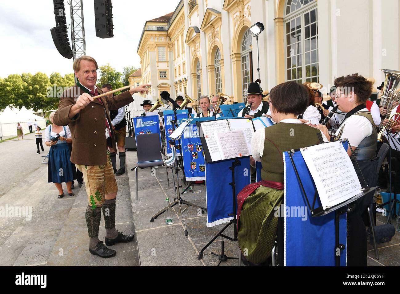 Markus Wasmeier beim Sommerempfang vom Bayerischen Landtag am 16.07.2024 auf Schloss Schleissheim bei Muenchen Stockfoto