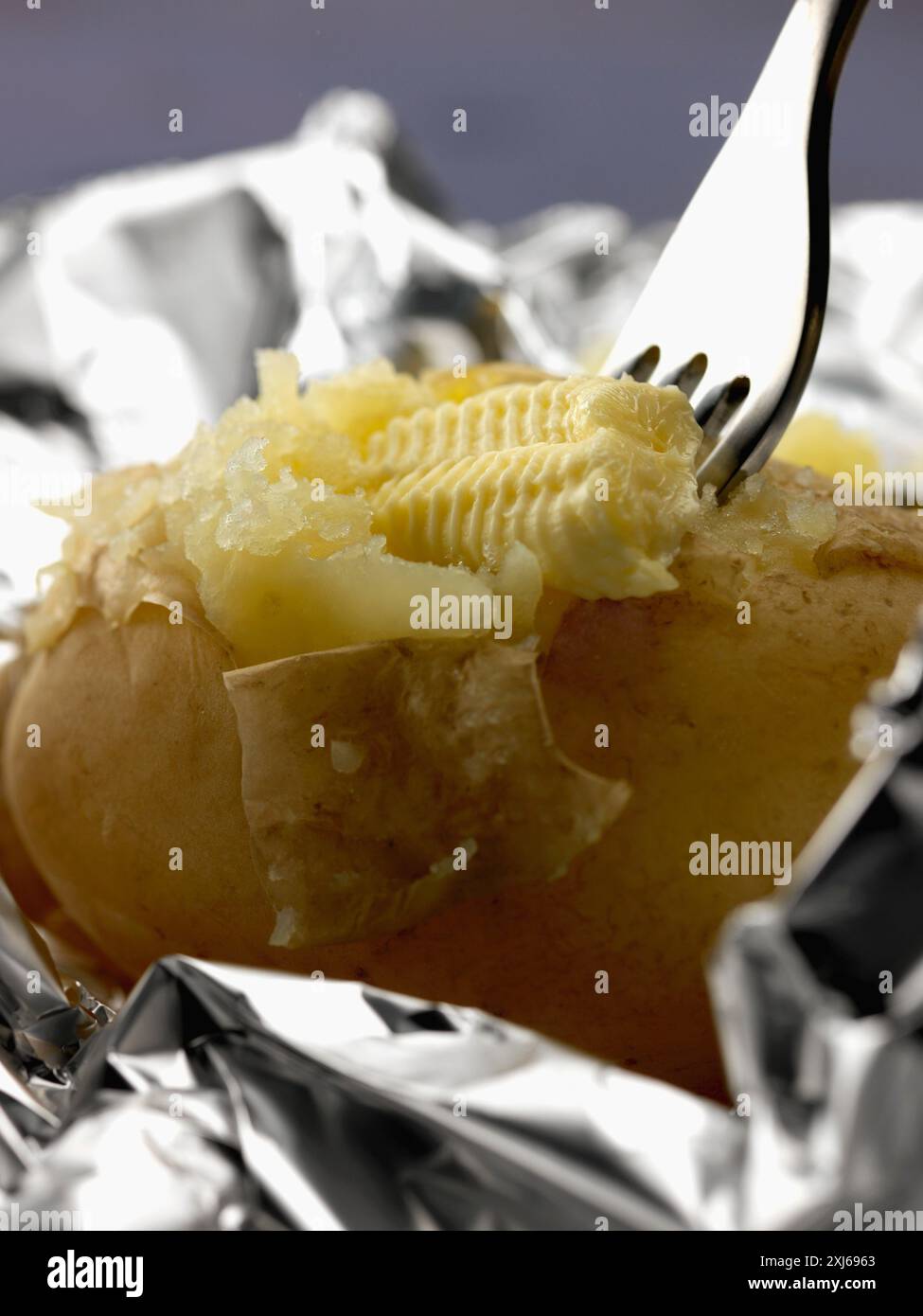 Gebackene Kartoffel Stockfoto