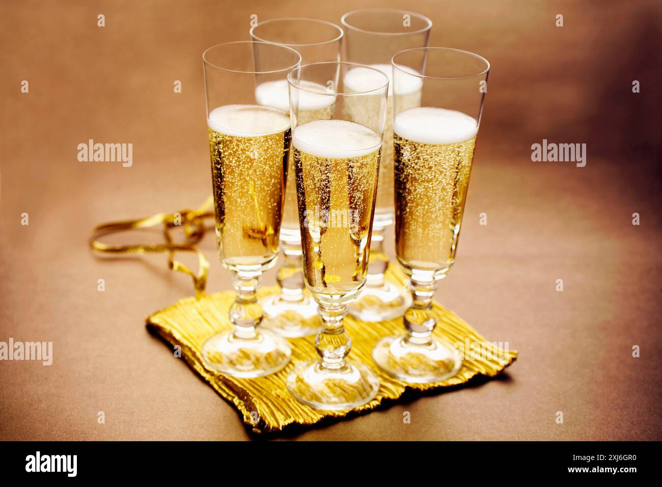 Glas von Crémant Stockfoto