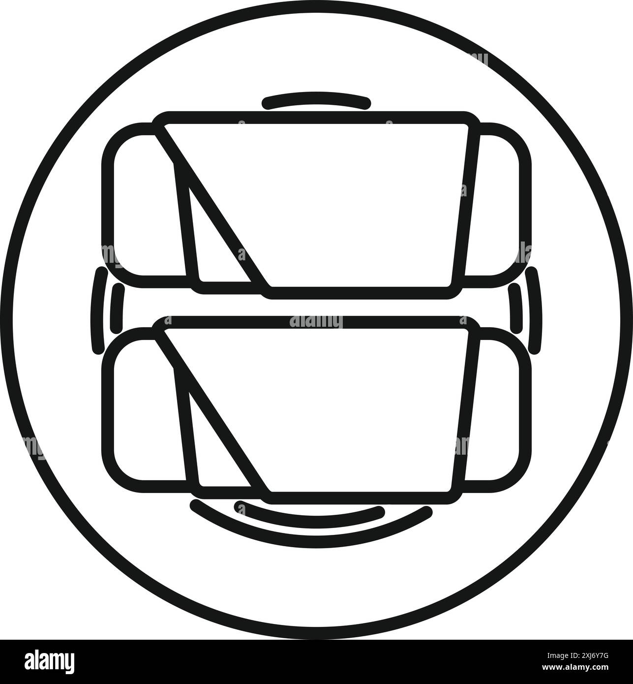 Dieses Symbol verfügt über zwei auf einem Teller liegende Shawarma-Wraps, die perfekt für ein Restaurant oder einen Essenslieferungsservice geeignet sind Stock Vektor