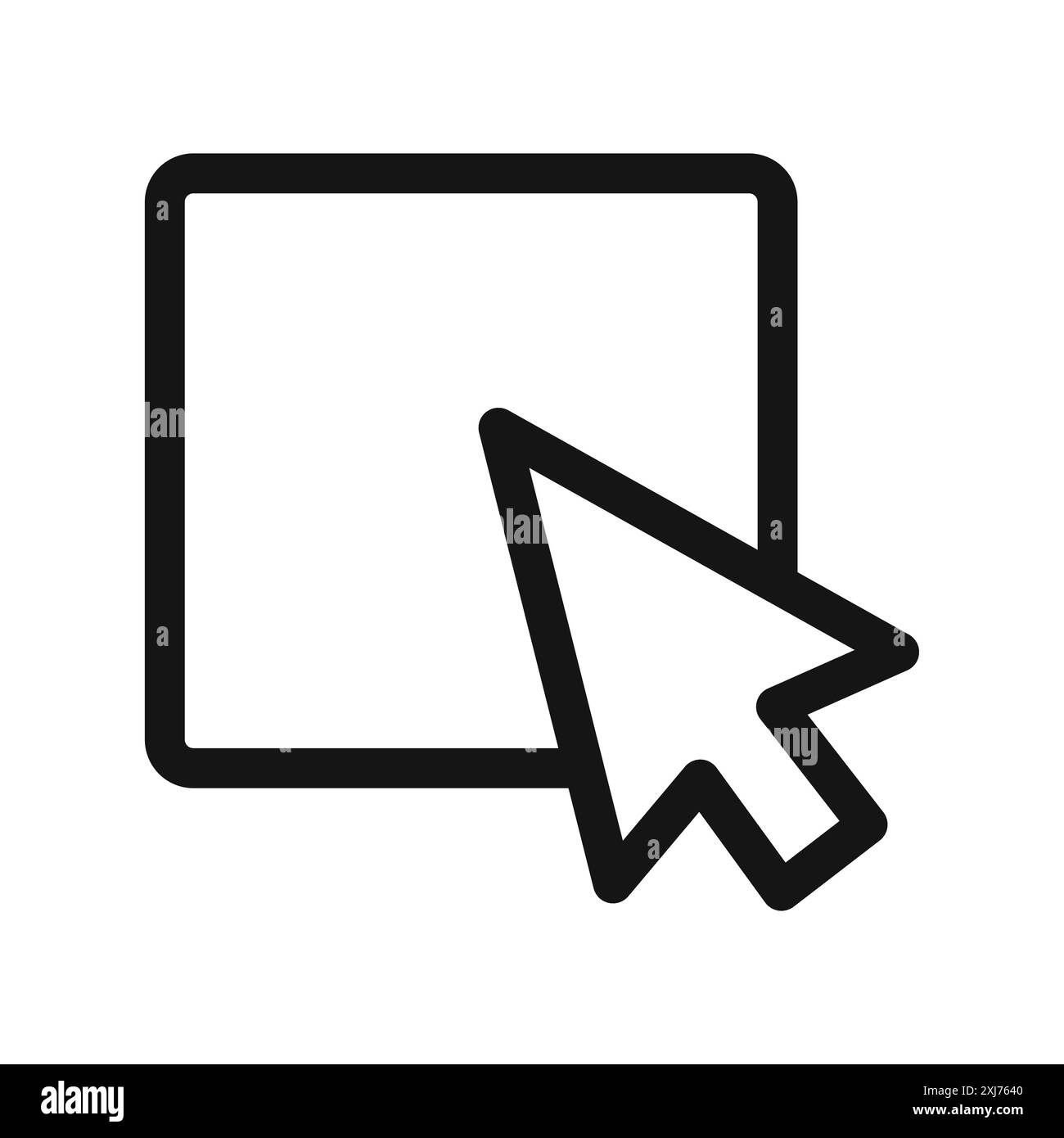 Wählen Sie Element Symbol Vektorlinie Logo-Marke oder Symbol Set Collection Outline style Stock Vektor