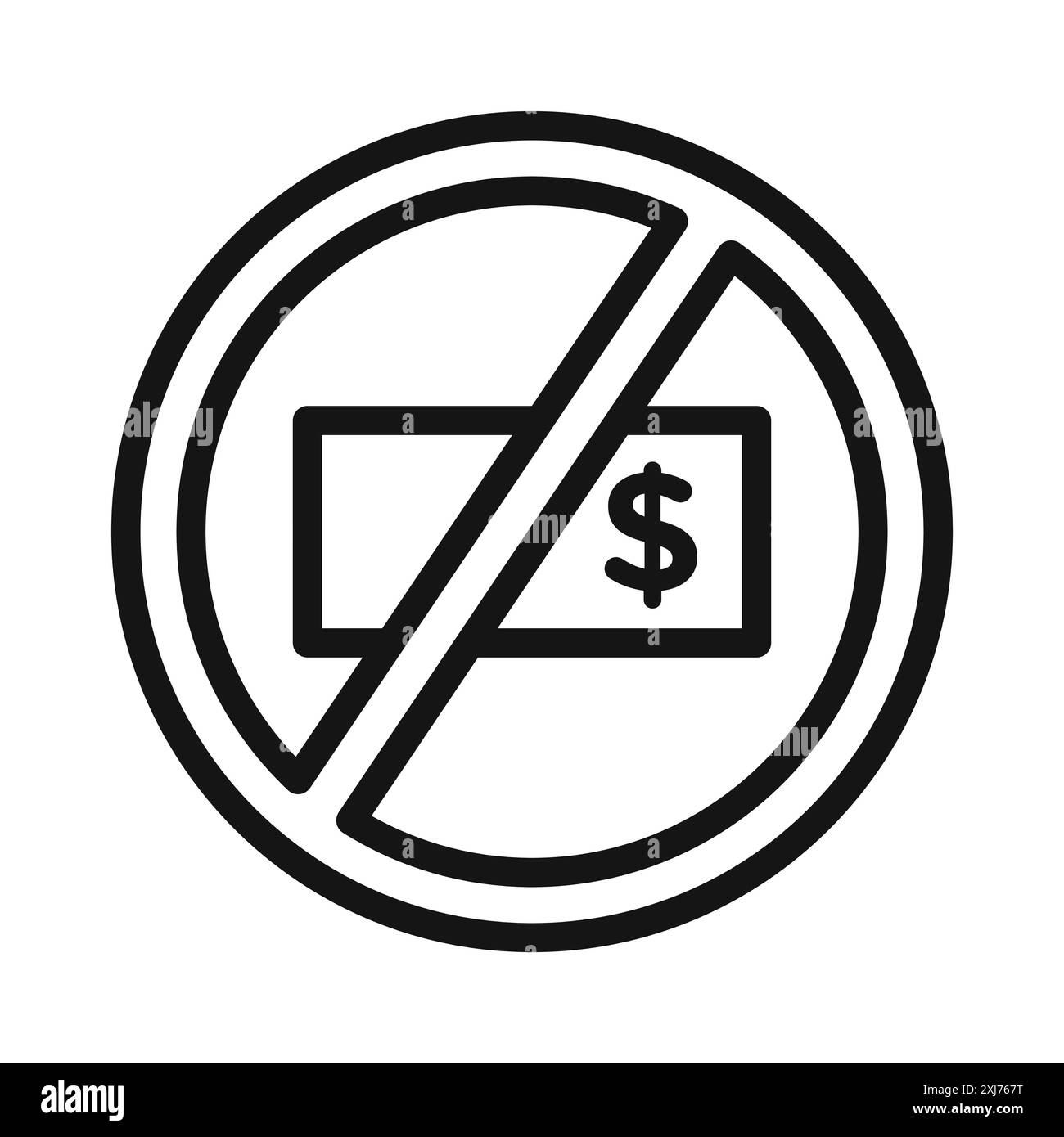 Symbol "Beschädigung stoppen" Vektorlinie Logo-Marke oder Symbolsatz Sammlung Kontur Stil Stock Vektor