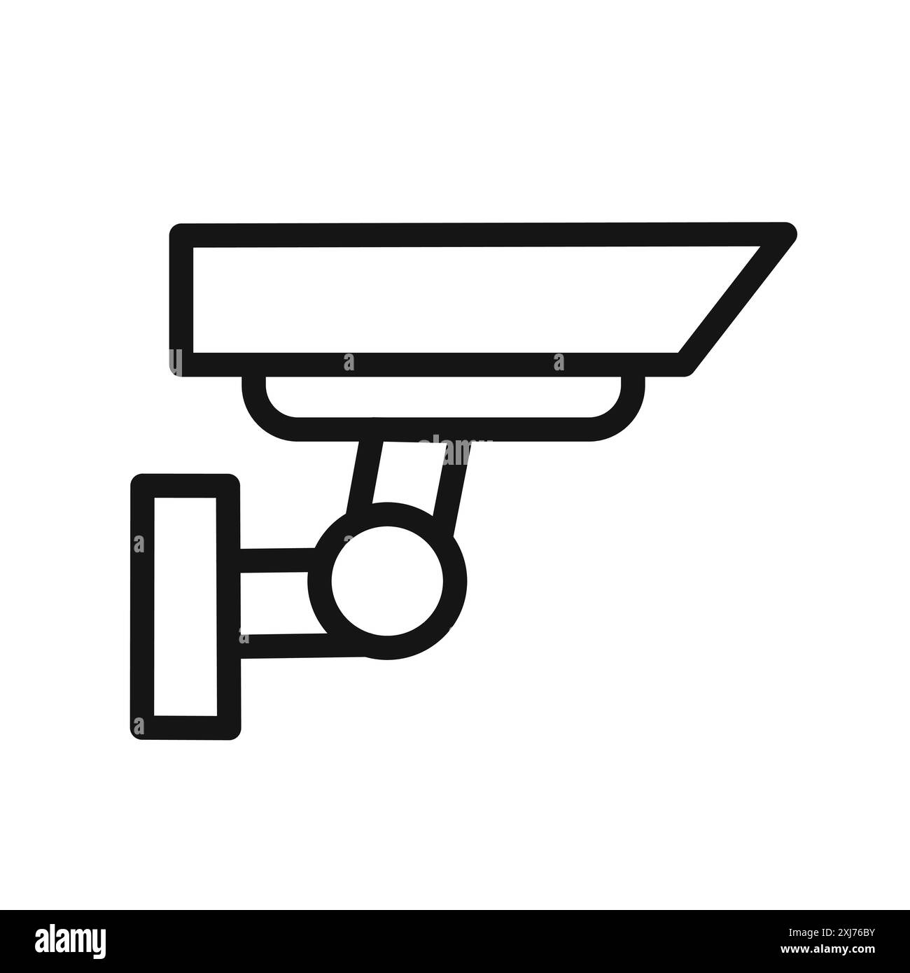 Überwachungssymbol Vektorlinie Logomarke oder Symbolsatz Kollektion Umrissstil Stock Vektor