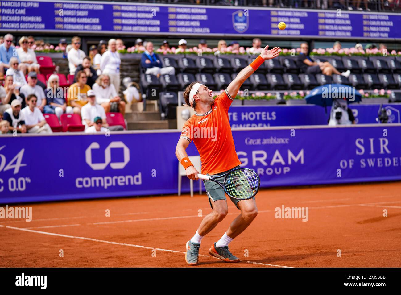 Båstad, ATP 250, Schweden, 07 17 2024, Casper Ruud gegen Thiago Monteiro. Casper Ruud Stockfoto