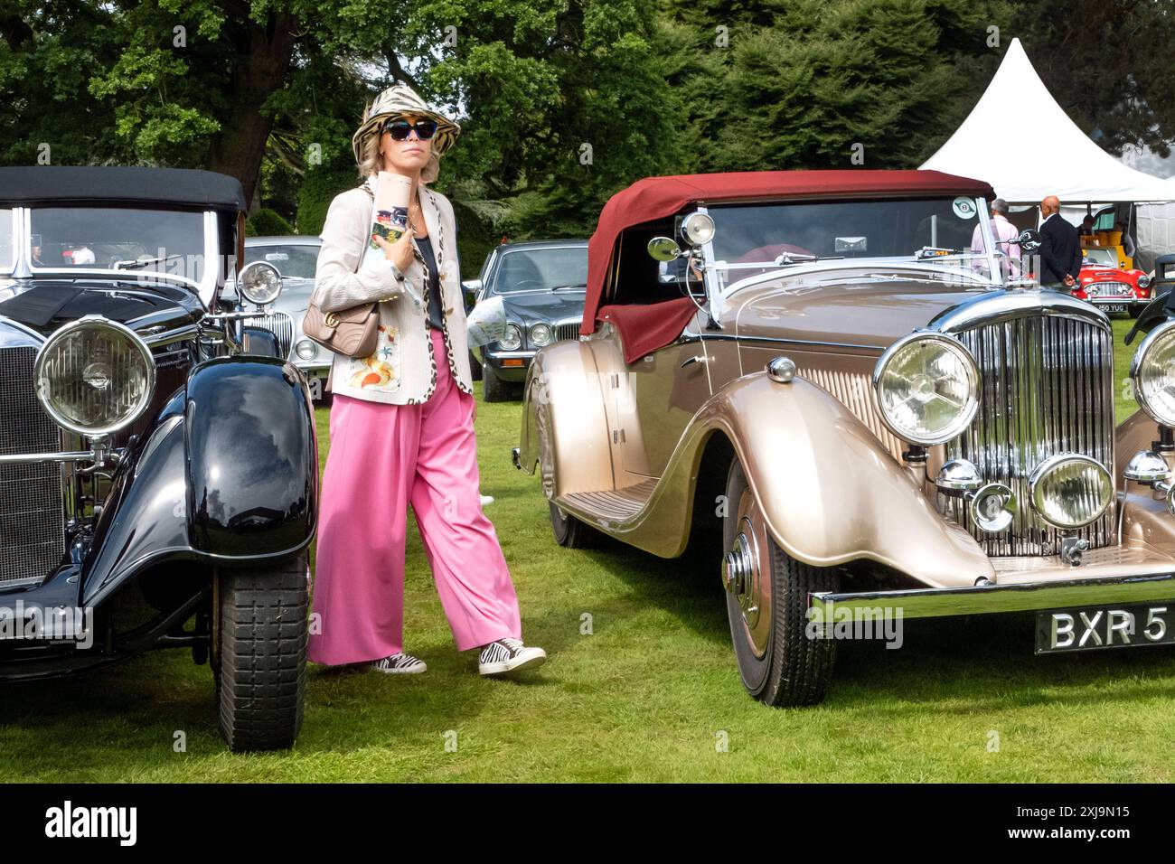Yorkshire Elegance Oldtimer-Veranstaltung in Grantley Hall in der Nähe von Ripon North Yorkshire, Großbritannien Stockfoto