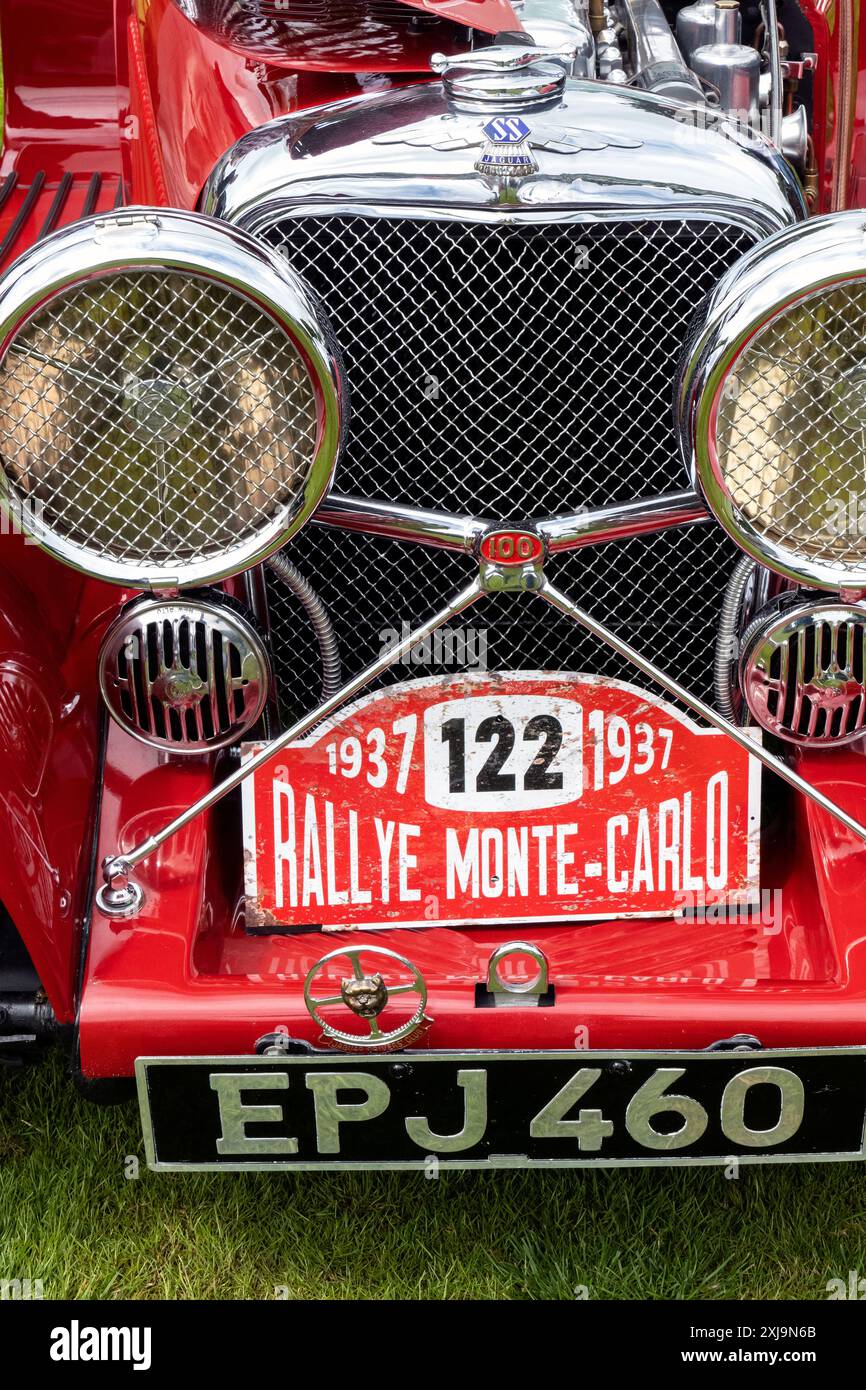 Yorkshire Elegance Oldtimer-Veranstaltung in Grantley Hall in der Nähe von Ripon North Yorkshire, Großbritannien Stockfoto