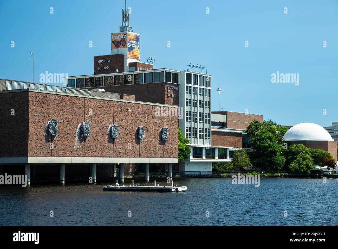 Museum für Wissenschaft und Charles River in Boston, Massachusetts, USA Stockfoto