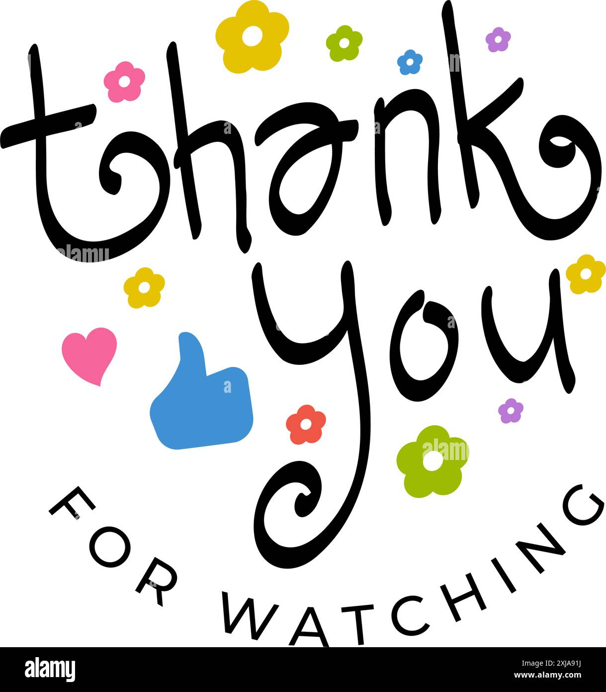 Ein lebendiger Vektor im Design des Endbildschirms mit einer „Danke für die Wiedergabe“-Nachricht. Er eignet sich perfekt für Videomacher und zeichnet sich durch auffällige Typografie und dynamische Grafiken aus Stock Vektor