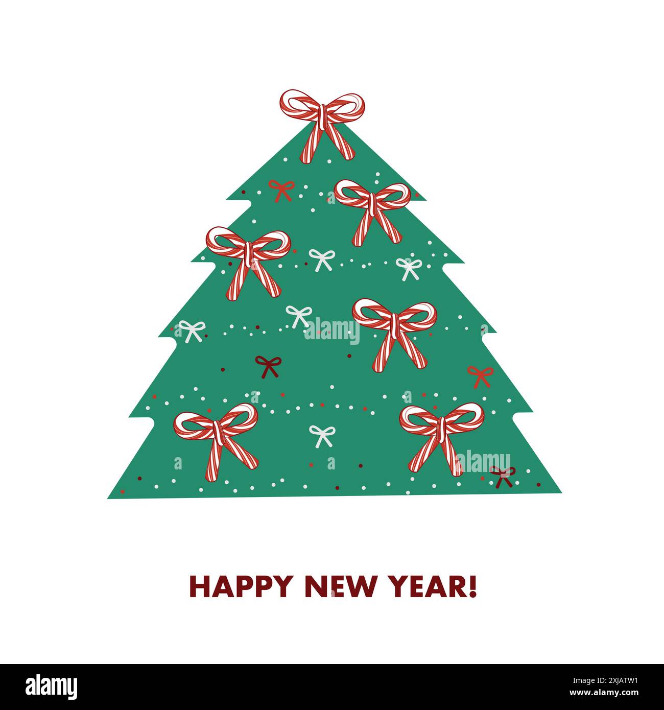 Aus Zuckerrohr-Weihnachtsbaum Stock Vektor