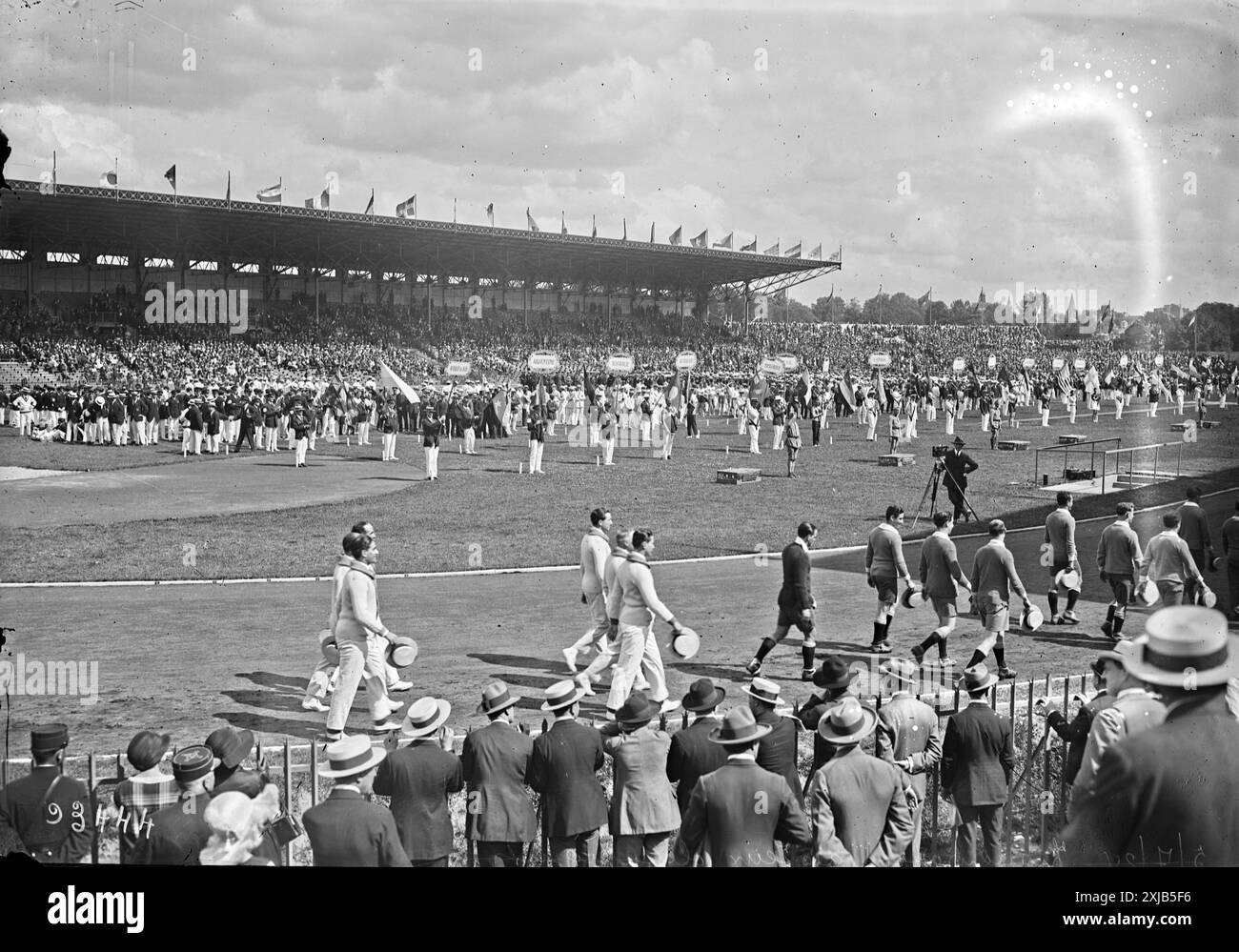 Olympische Sommerspiele 1924 in Paris - Langlaufgruppe 10 km, Colombes, Frankreich 3 Stockfoto